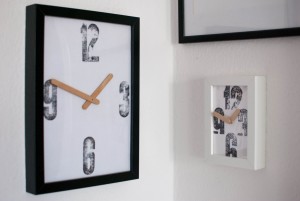 handmade industrial rustic vintage design home decor furniture letterpress clock